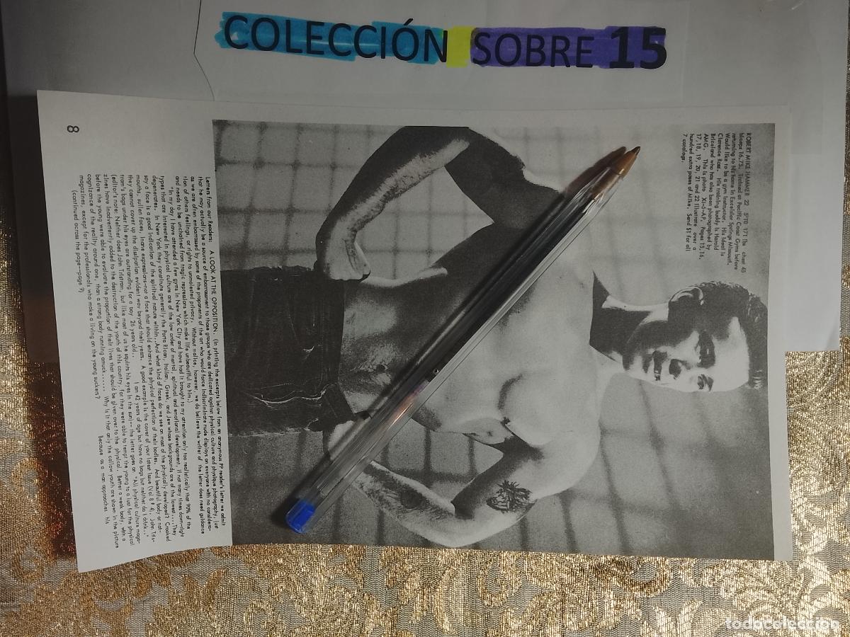 Autres: hoja tematica gay artistica fotografica o comic hombre erotico desnudos culturismo homo sexo EROTICA