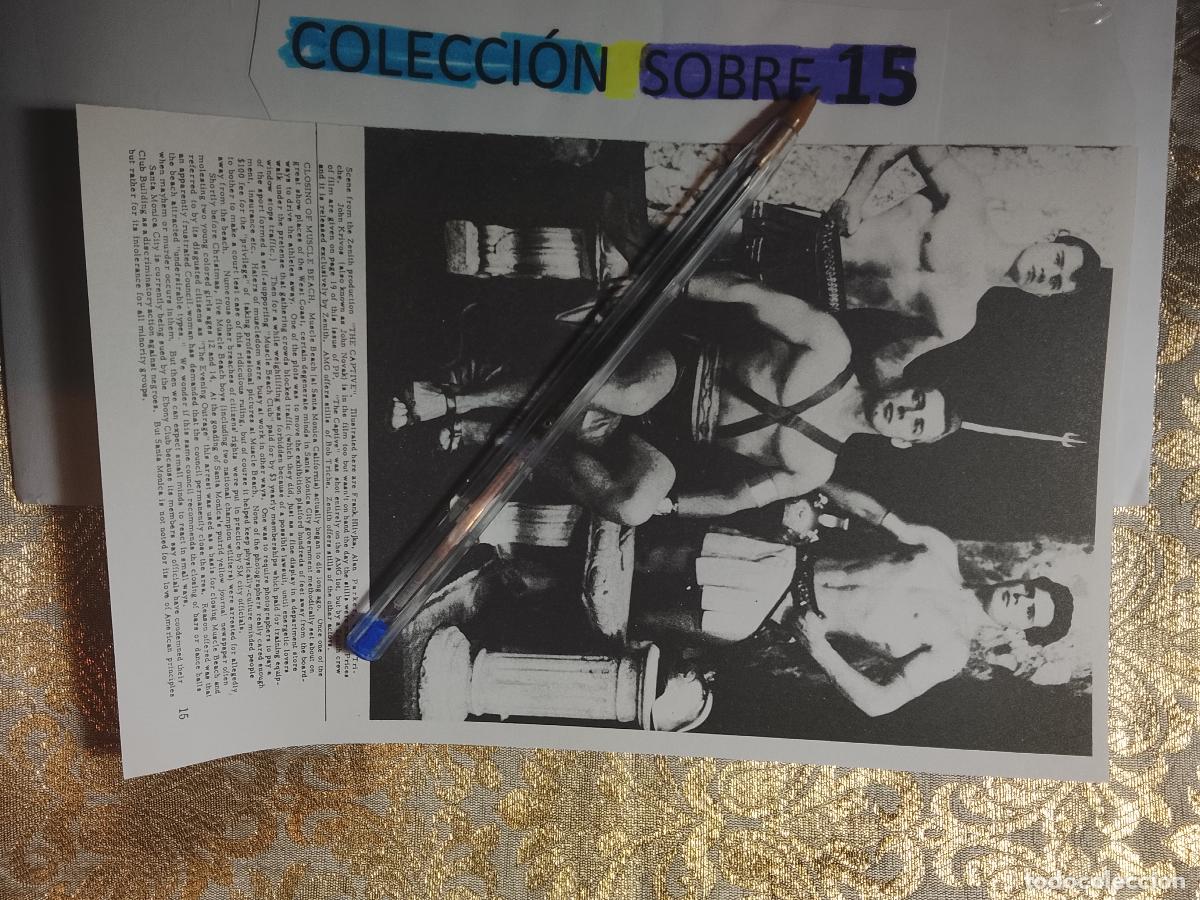 Autres: hoja tematica gay artistica fotografica o comic hombre erotico desnudos culturismo homo sexo EROTICA