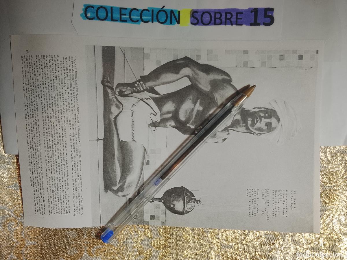Autres: hoja tematica gay artistica fotografica o comic hombre erotico desnudos culturismo homo sexo EROTICA