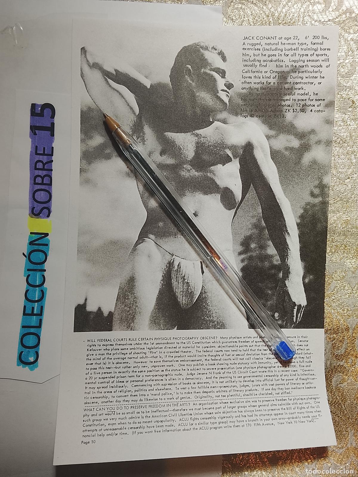 Autres: hoja tematica gay artistica fotografica o comic hombre erotico desnudos culturismo homo sexo EROTICA