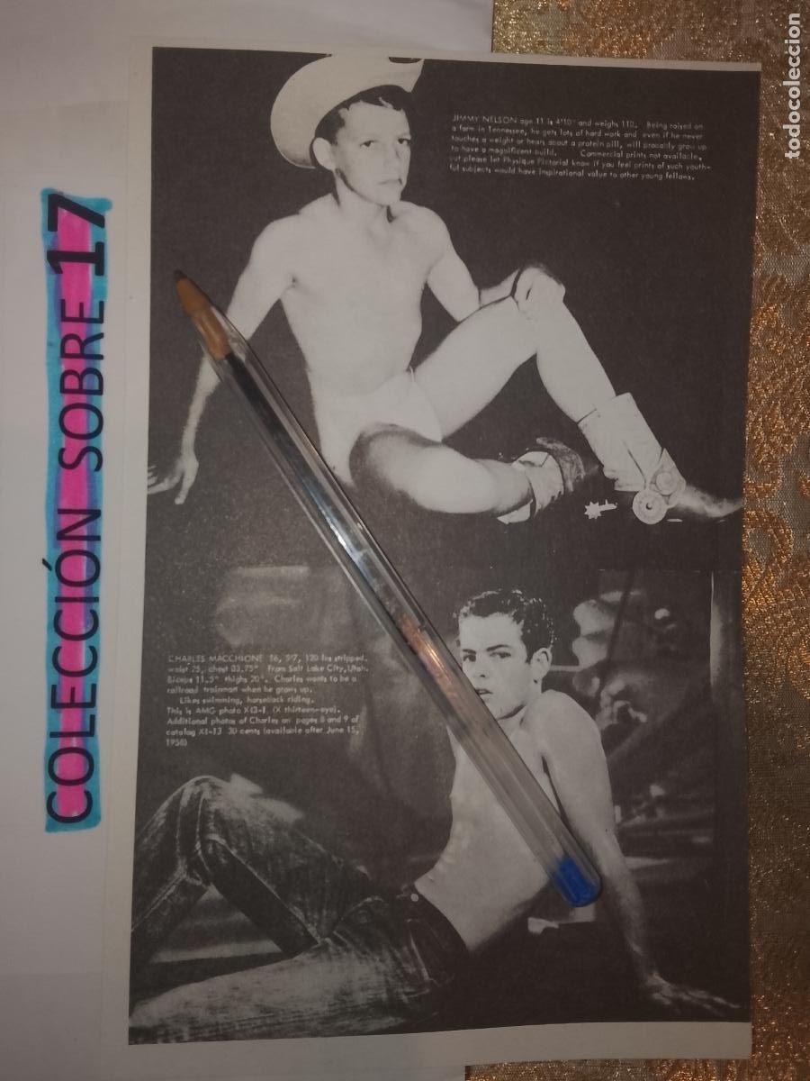 Autres: hoja tematica gay artistica fotografica o comic hombre erotico desnudos culturismo homo sexo EROTICA