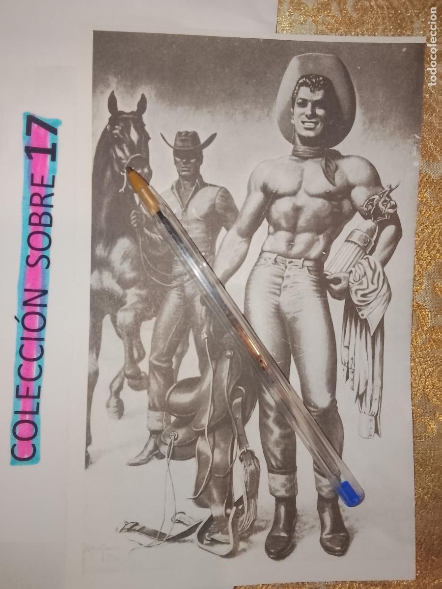 Autres: hoja tematica gay artistica fotografica o comic hombre erotico desnudos culturismo homo sexo EROTICA