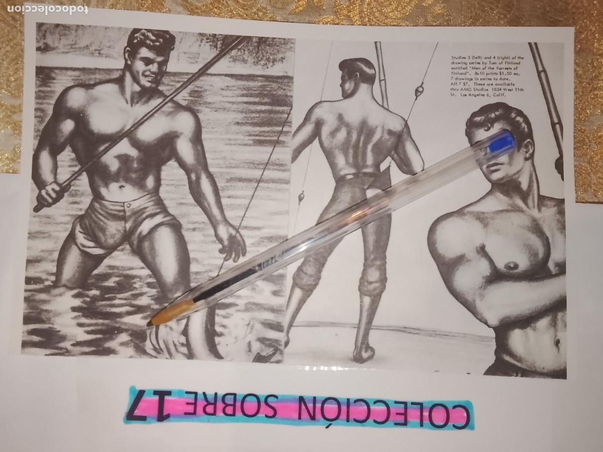 Autres: hoja tematica gay artistica fotografica o comic hombre erotico desnudos culturismo homo sexo EROTICA