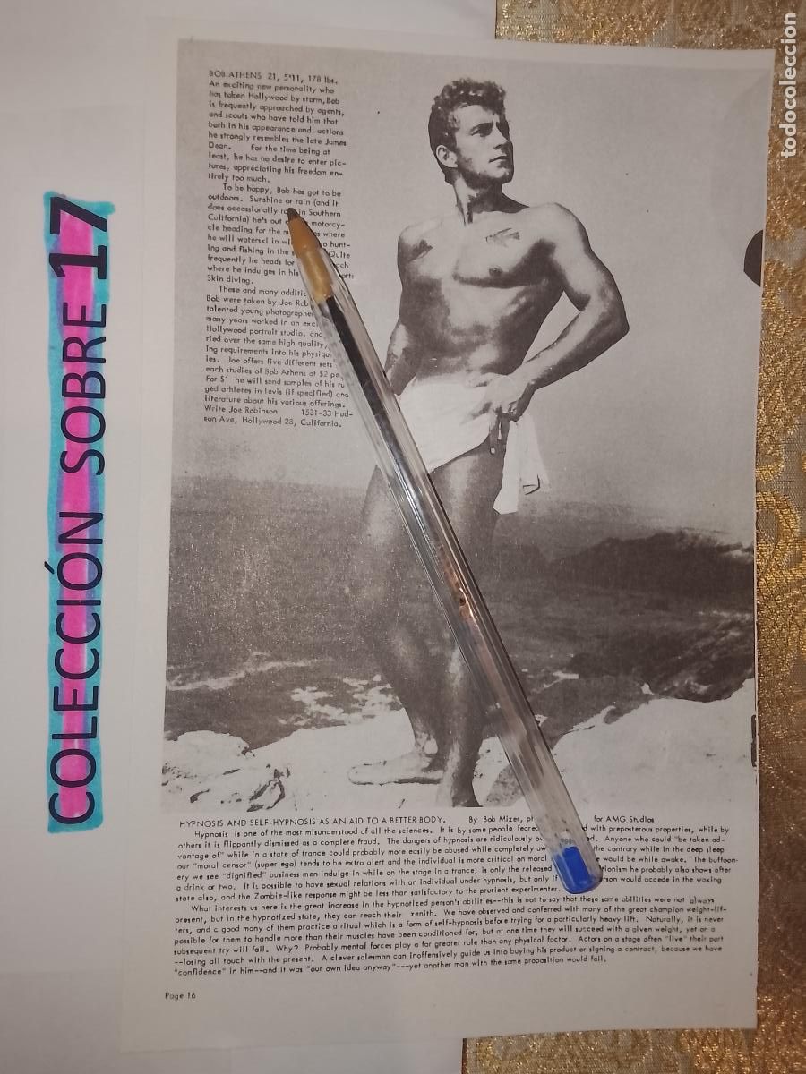 Autres: hoja tematica gay artistica fotografica o comic hombre erotico desnudos culturismo homo sexo EROTICA
