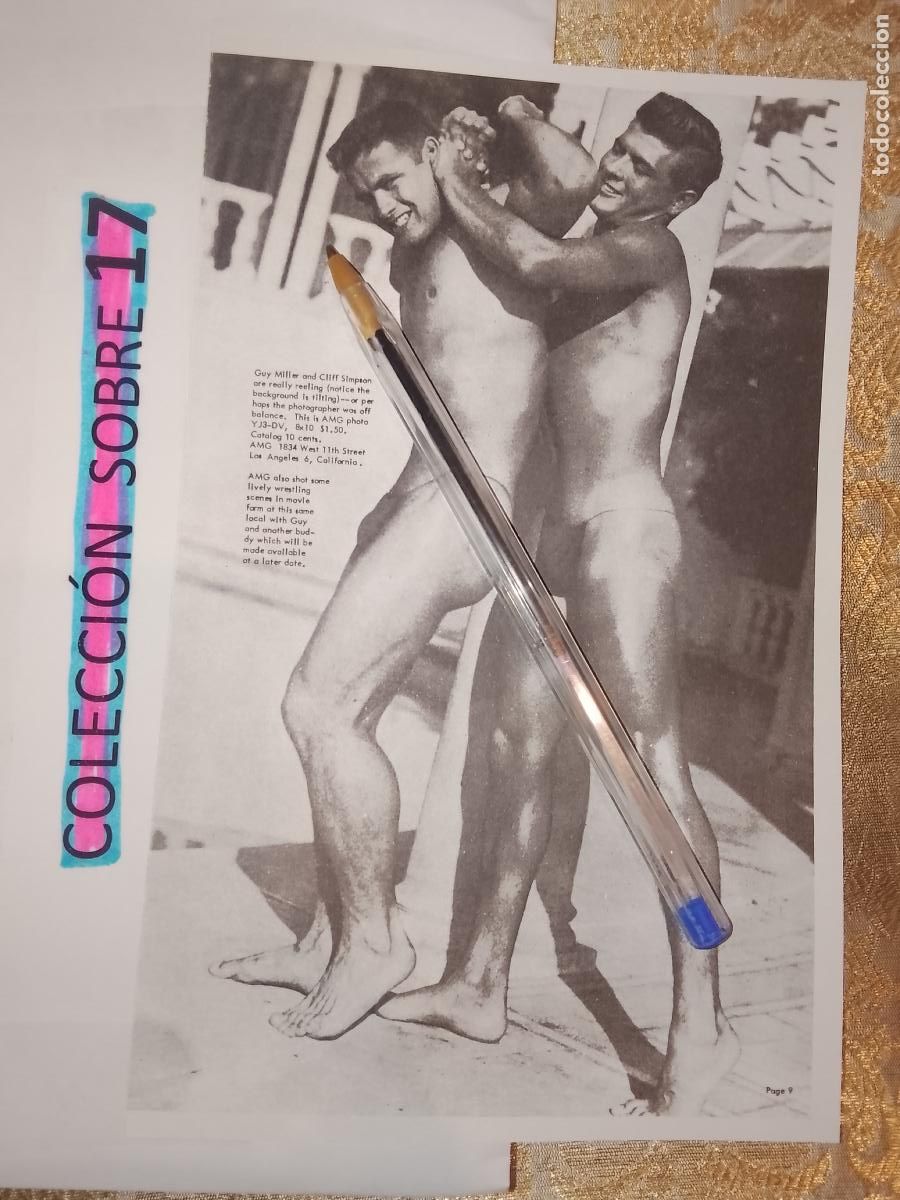 Autres: hoja tematica gay artistica fotografica o comic hombre erotico desnudos culturismo homo sexo EROTICA