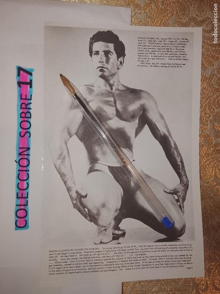 Autres: hoja tematica gay artistica fotografica o comic hombre erotico desnudos culturismo homo sexo EROTICA