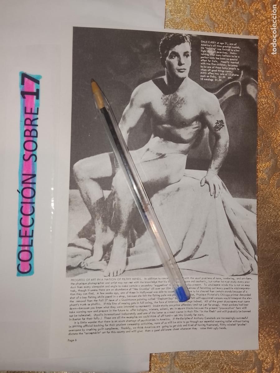 Autres: hoja tematica gay artistica fotografica o comic hombre erotico desnudos culturismo homo sexo EROTICA