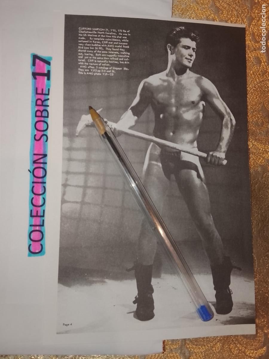 Autres: hoja tematica gay artistica fotografica o comic hombre erotico desnudos culturismo homo sexo EROTICA