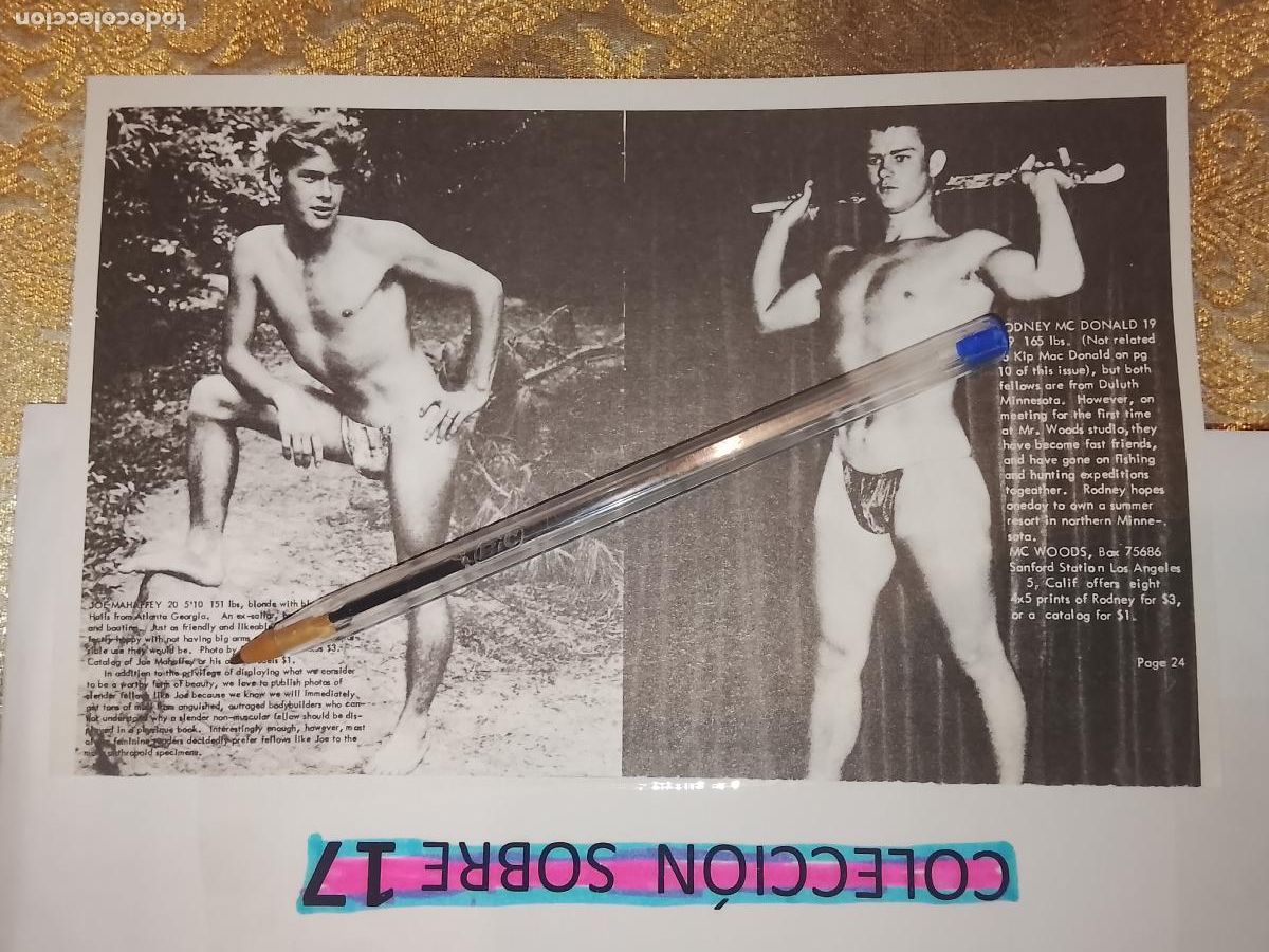 Autres: hoja tematica gay artistica fotografica o comic hombre erotico desnudos culturismo homo sexo EROTICA