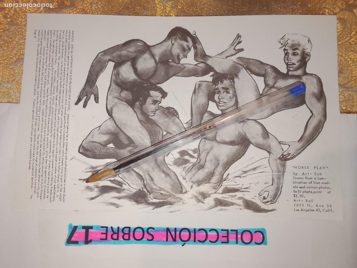 Outros: hoja tematica gay artistica fotografica o comic hombre erotico desnudos culturismo homo sexo EROTICA