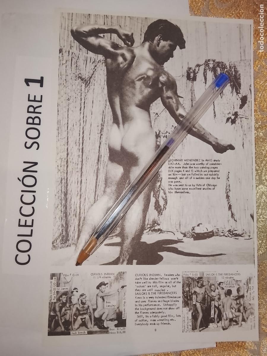 Outros: hoja tematica gay artistica fotografica o comic hombre erotico desnudos culturismo homo sexo EROTICA