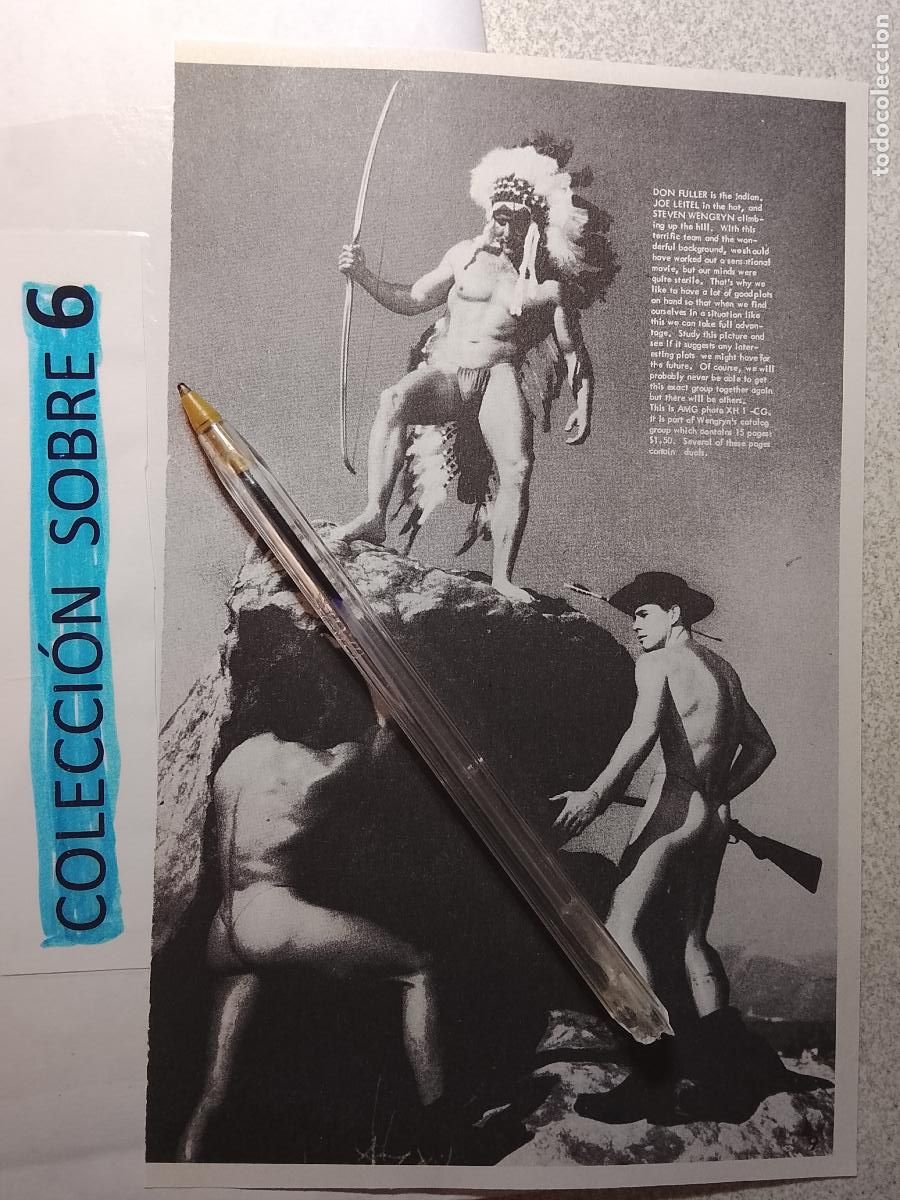 Autres: hoja tematica gay artistica fotografica o comic hombre erotico desnudos culturismo homo sexo EROTICA