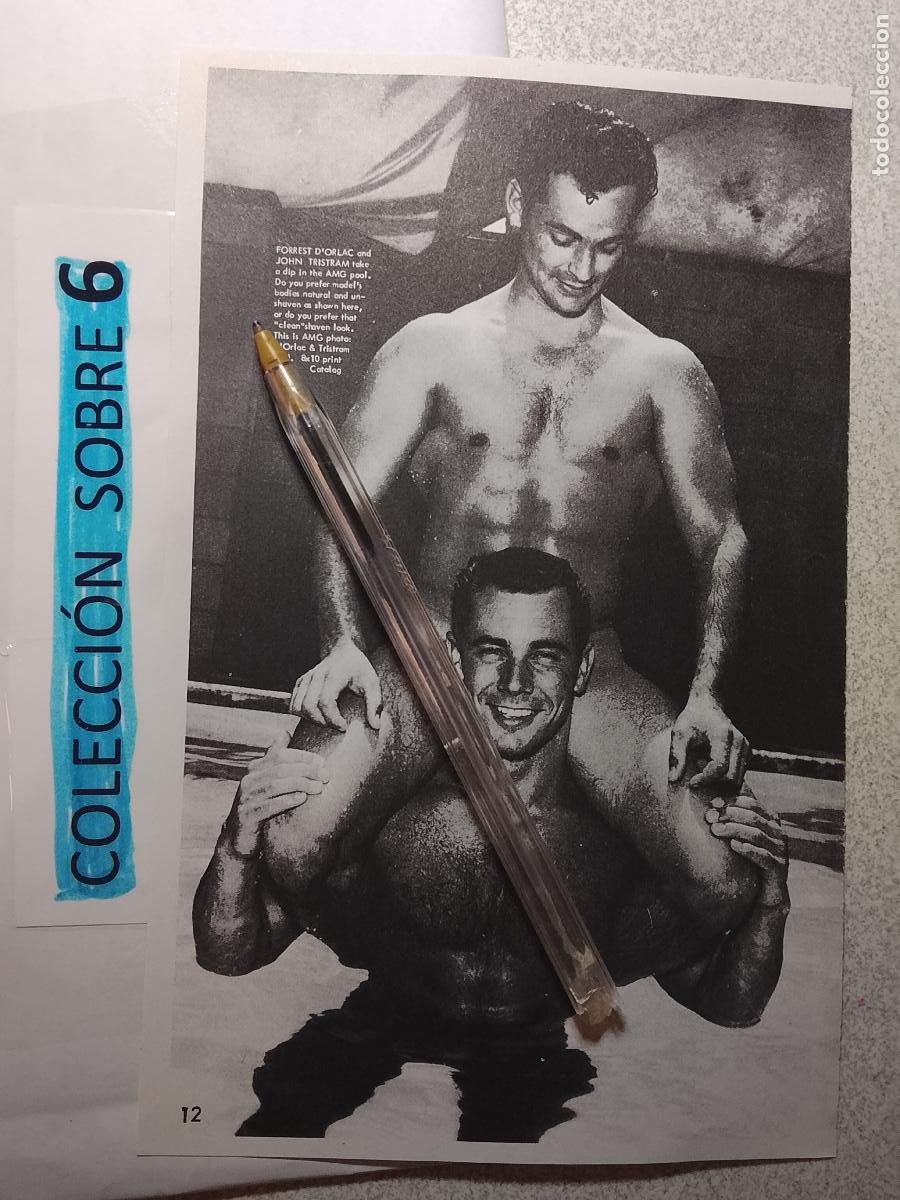 Autres: hoja tematica gay artistica fotografica o comic hombre erotico desnudos culturismo homo sexo EROTICA