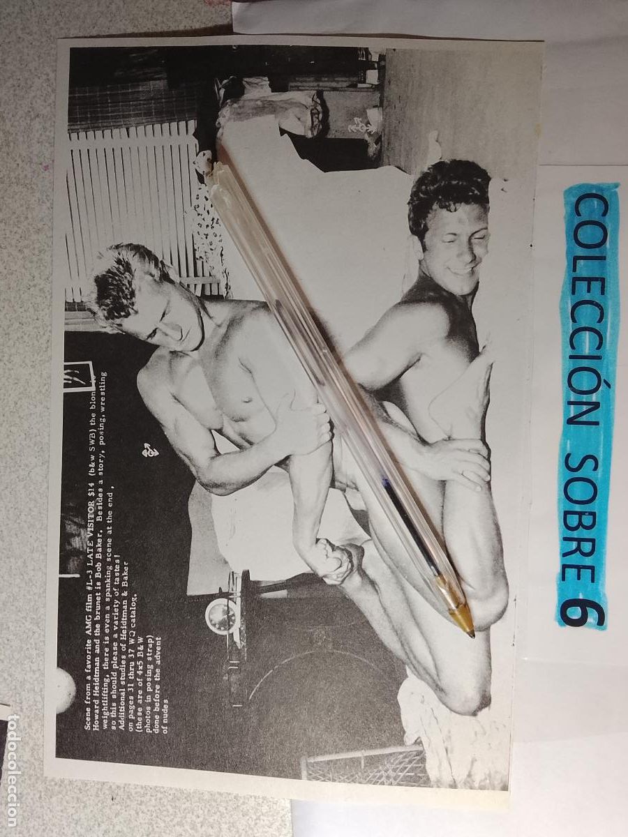 Autres: hoja tematica gay artistica fotografica o comic hombre erotico desnudos culturismo homo sexo EROTICA