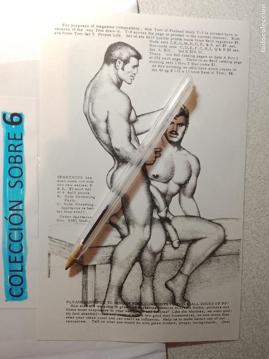 Autres: hoja tematica gay artistica fotografica o comic hombre erotico desnudos culturismo homo sexo EROTICA