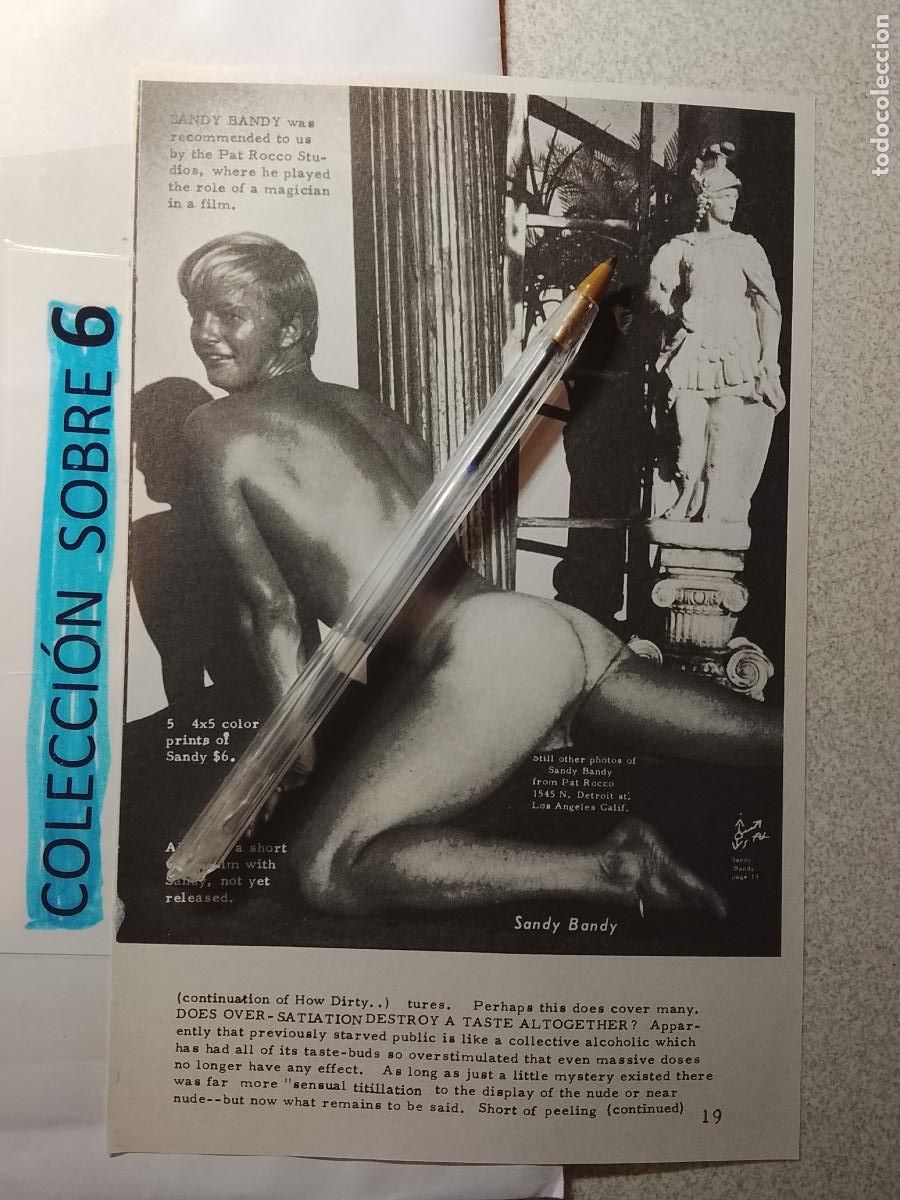 Autres: hoja tematica gay artistica fotografica o comic hombre erotico desnudos culturismo homo sexo EROTICA