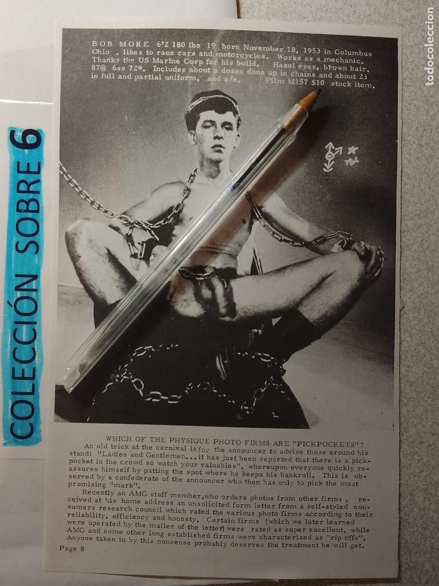 Outros: hoja tematica gay artistica fotografica o comic hombre erotico desnudos culturismo homo sexo EROTICA