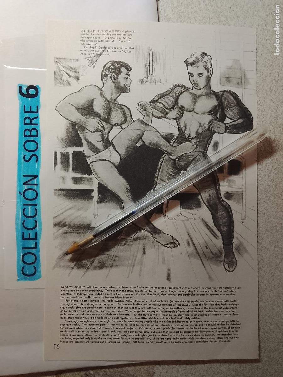 Outros: hoja tematica gay artistica fotografica o comic hombre erotico desnudos culturismo homo sexo EROTICA
