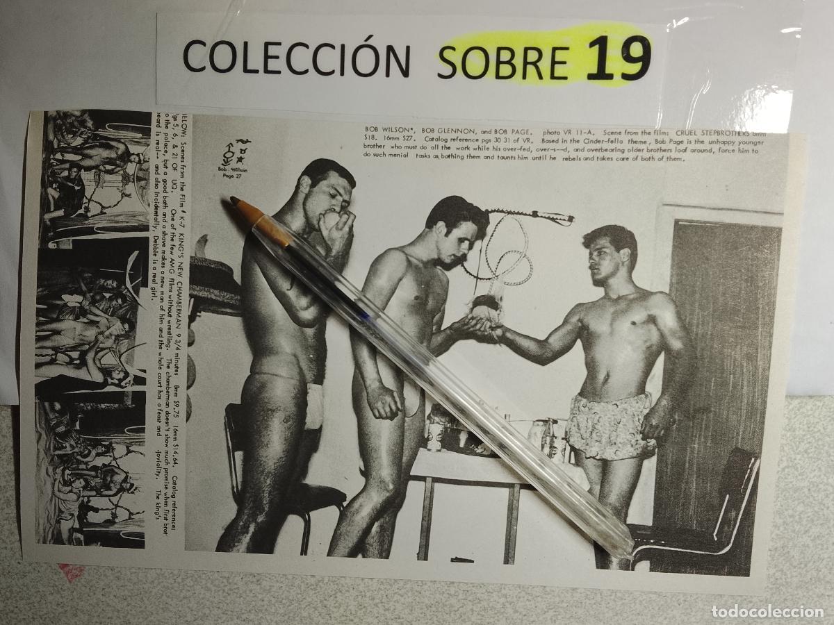 Autres: hoja tematica gay artistica fotografica o comic hombre erotico desnudos culturismo homo sexo EROTICA
