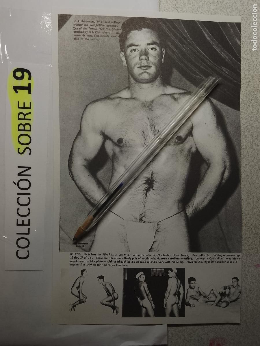 Autres: hoja tematica gay artistica fotografica o comic hombre erotico desnudos culturismo homo sexo EROTICA
