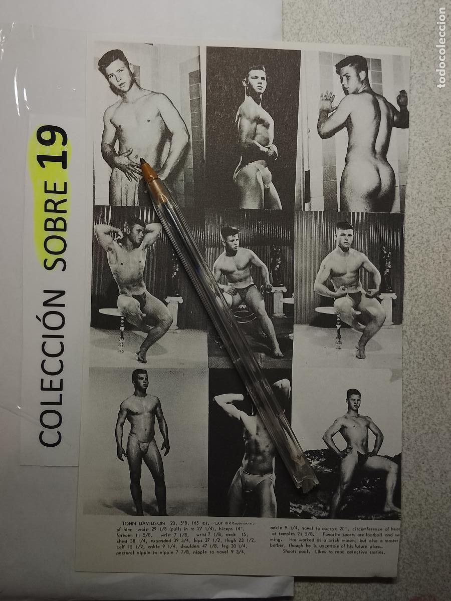 Autres: hoja tematica gay artistica fotografica o comic hombre erotico desnudos culturismo homo sexo EROTICA