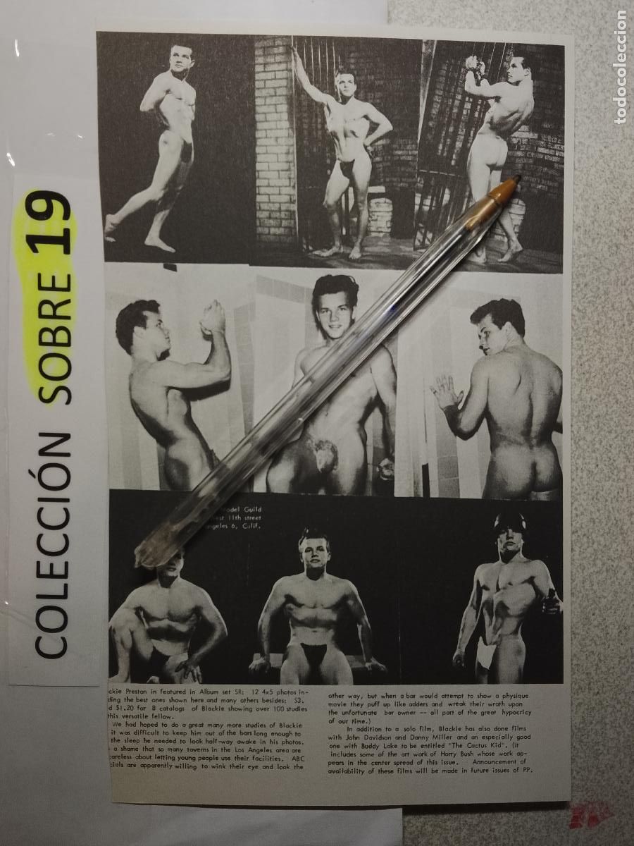 Autres: hoja tematica gay artistica fotografica o comic hombre erotico desnudos culturismo homo sexo EROTICA