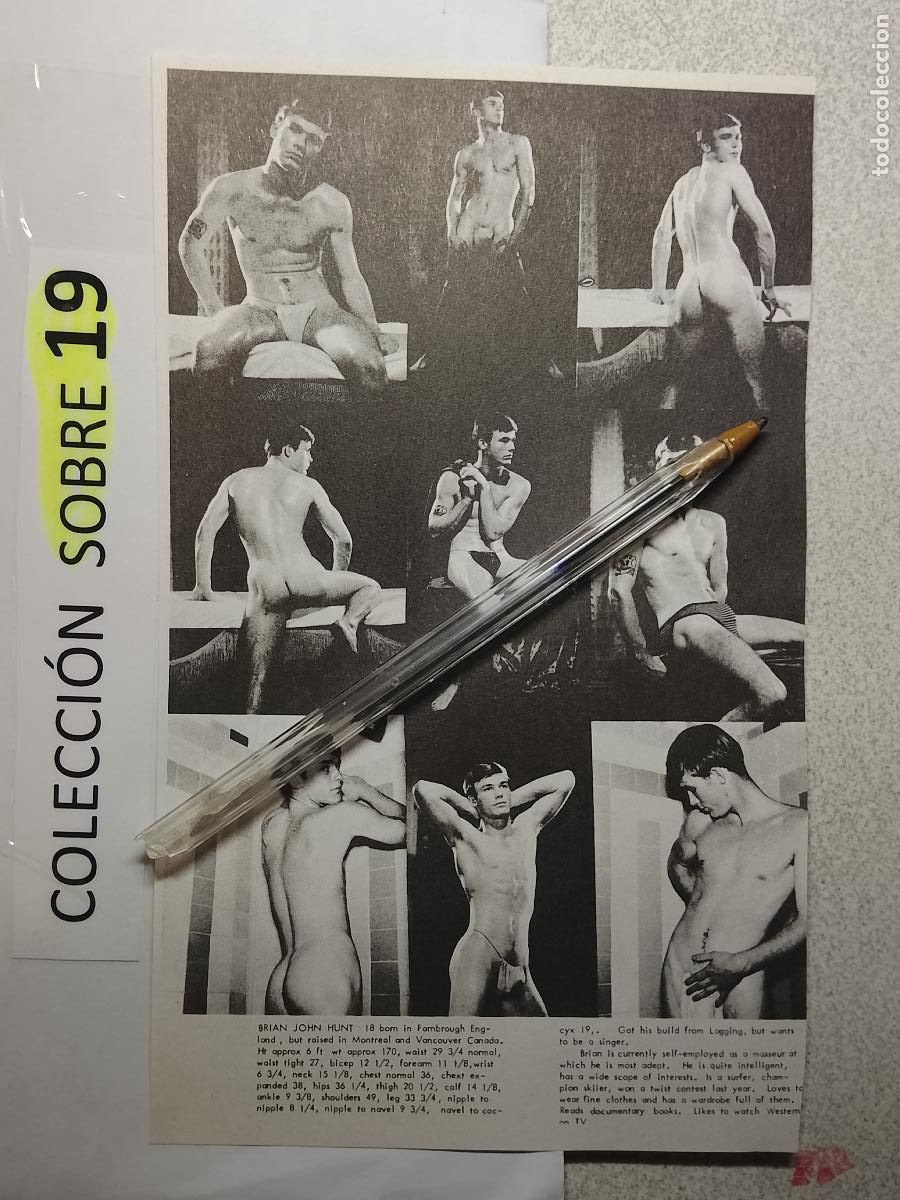 Autres: hoja tematica gay artistica fotografica o comic hombre erotico desnudos culturismo homo sexo EROTICA
