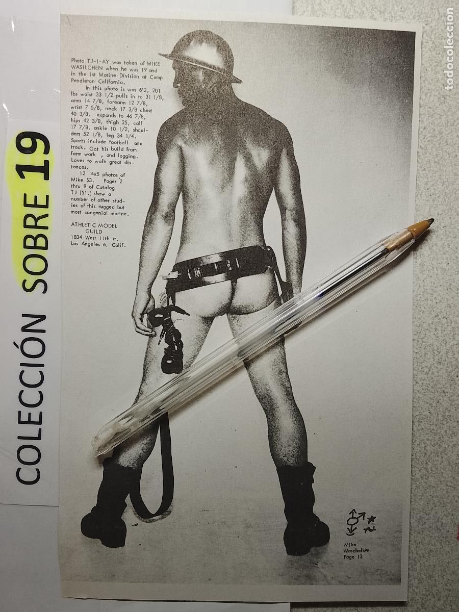 Autres: hoja tematica gay artistica fotografica o comic hombre erotico desnudos culturismo homo sexo EROTICA