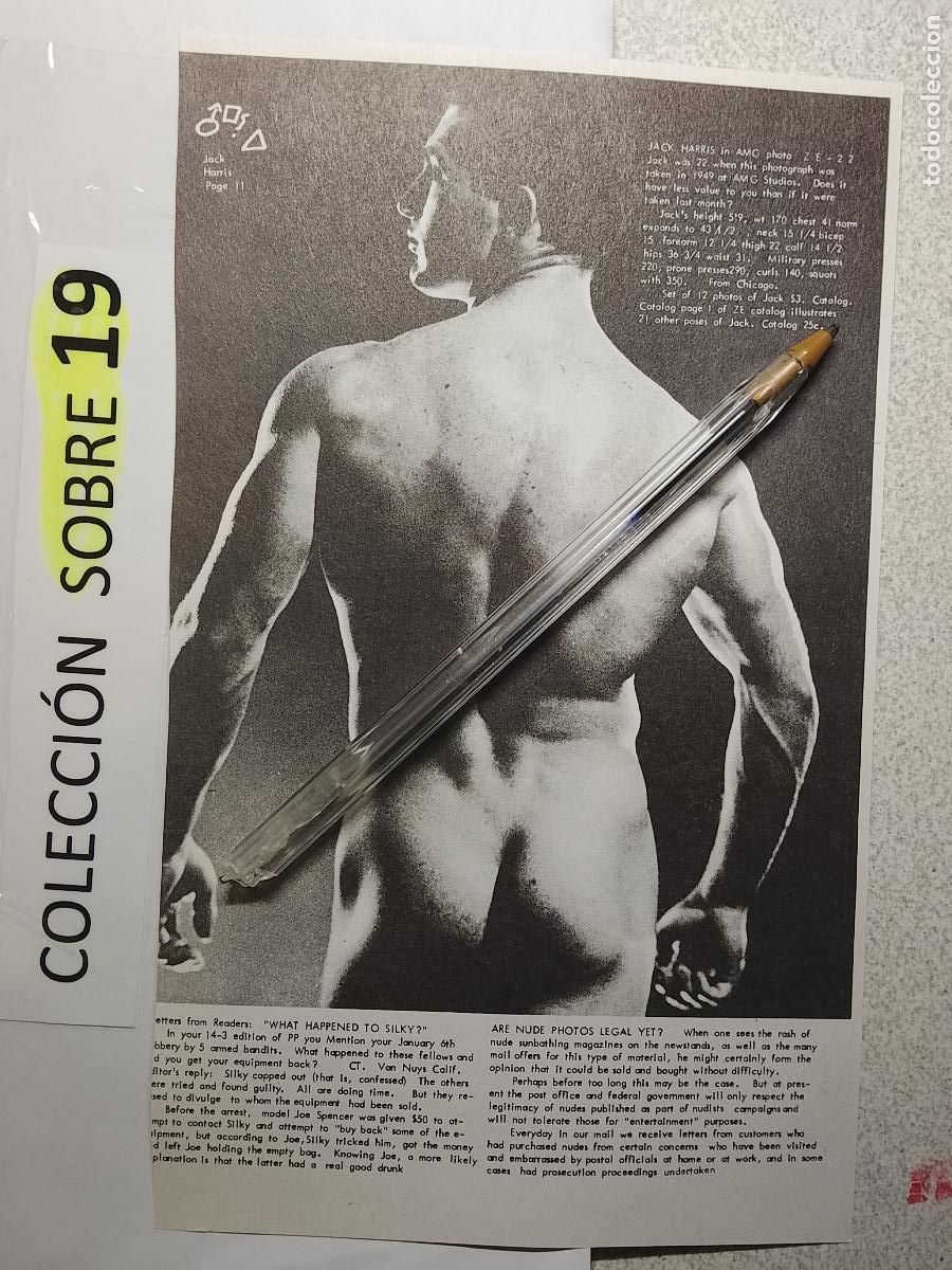 Autres: hoja tematica gay artistica fotografica o comic hombre erotico desnudos culturismo homo sexo EROTICA