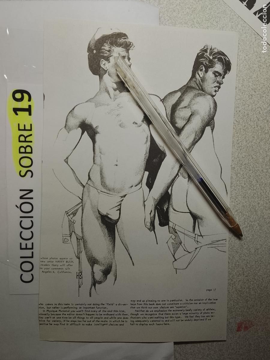 Autres: hoja tematica gay artistica fotografica o comic hombre erotico desnudos culturismo homo sexo EROTICA