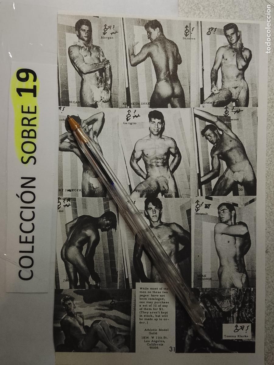 Autres: hoja tematica gay artistica fotografica o comic hombre erotico desnudos culturismo homo sexo EROTICA