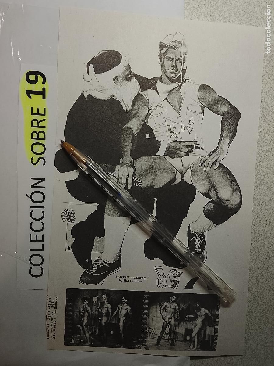 Autres: hoja tematica gay artistica fotografica o comic hombre erotico desnudos culturismo homo sexo EROTICA