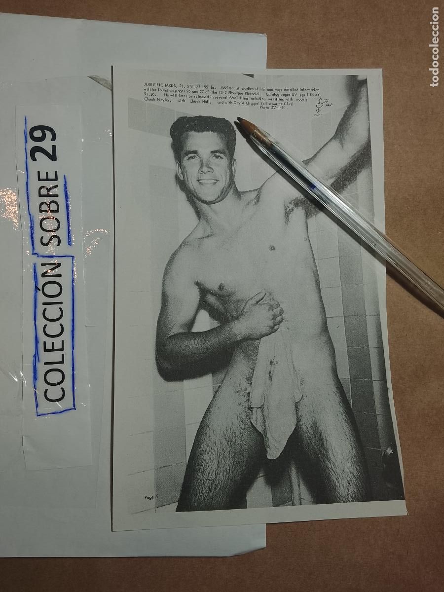 Autres: hoja tematica gay artistica fotografica o comic hombre erotico desnudos culturismo homo sexo EROTICA
