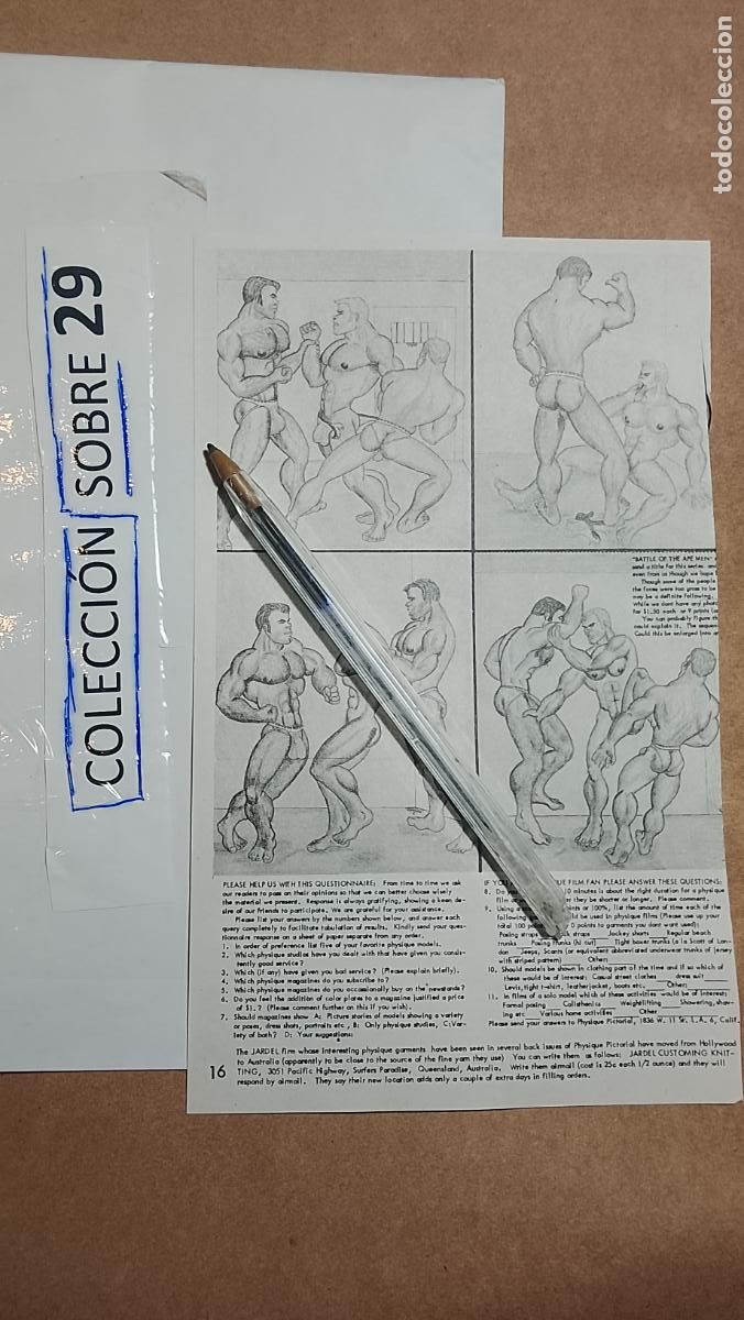 Andere Artikel: hoja tematica gay artistica fotografica o comic hombre erotico desnudos culturismo homo sexo EROTICA