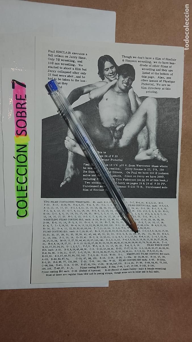 Andere Artikel: hoja tematica gay artistica fotografica o comic hombre erotico desnudos culturismo homo sexo EROTICA