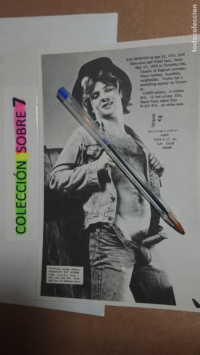 Autres: hoja tematica gay artistica fotografica o comic hombre erotico desnudos culturismo homo sexo EROTICA