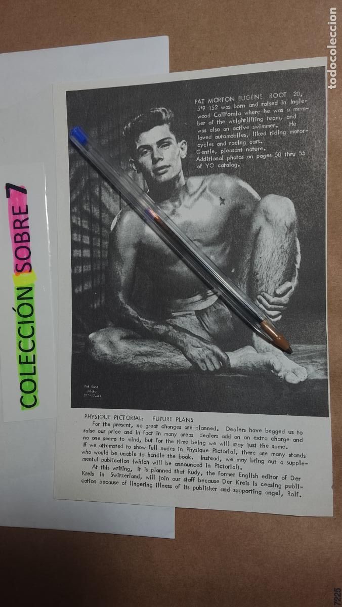 Autres: hoja tematica gay artistica fotografica o comic hombre erotico desnudos culturismo homo sexo EROTICA