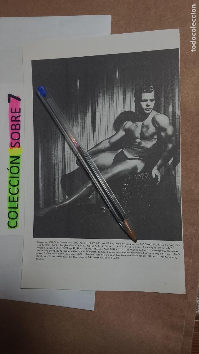 Autres: hoja tematica gay artistica fotografica o comic hombre erotico desnudos culturismo homo sexo EROTICA
