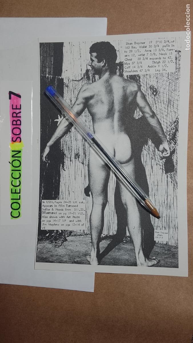 Autres: hoja tematica gay artistica fotografica o comic hombre erotico desnudos culturismo homo sexo EROTICA