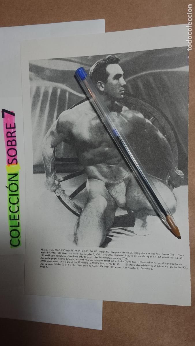 Autres: hoja tematica gay artistica fotografica o comic hombre erotico desnudos culturismo homo sexo EROTICA