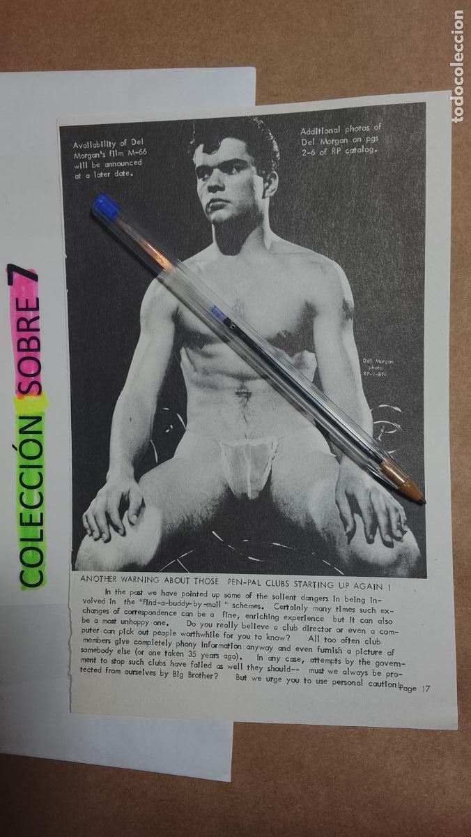 Autres: hoja tematica gay artistica fotografica o comic hombre erotico desnudos culturismo homo sexo EROTICA