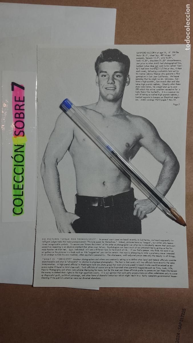 Autres: hoja tematica gay artistica fotografica o comic hombre erotico desnudos culturismo homo sexo EROTICA