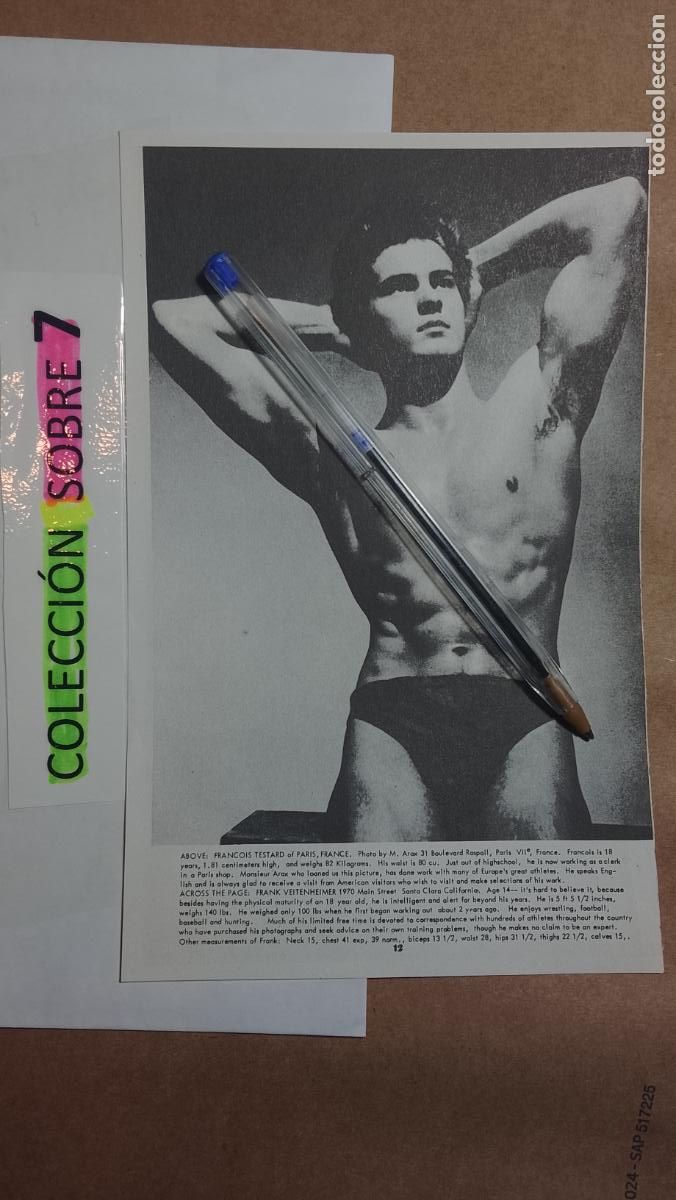 Autres: hoja tematica gay artistica fotografica o comic hombre erotico desnudos culturismo homo sexo EROTICA