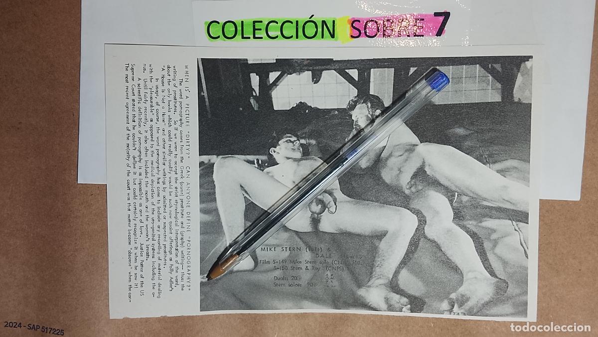 Autres: hoja tematica gay artistica fotografica o comic hombre erotico desnudos culturismo homo sexo EROTICA