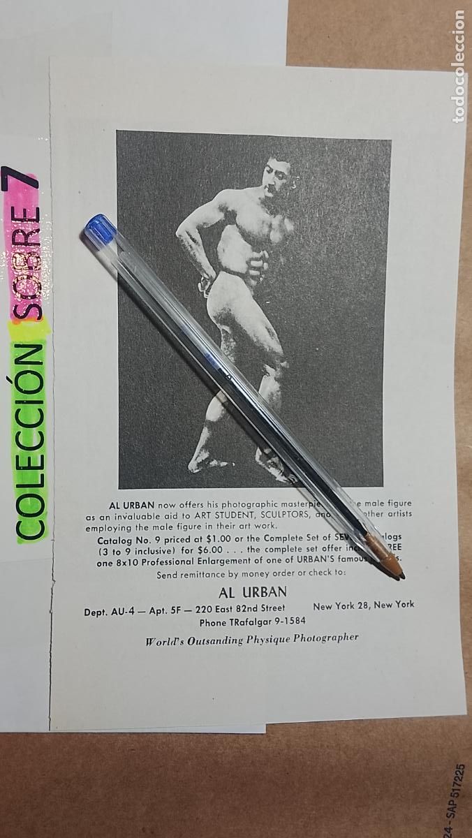 Autres: hoja tematica gay artistica fotografica o comic hombre erotico desnudos culturismo homo sexo EROTICA