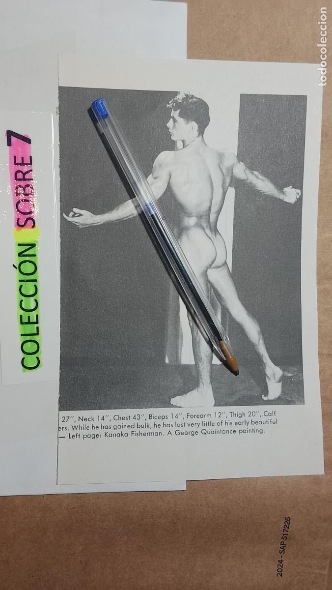 Autres: hoja tematica gay artistica fotografica o comic hombre erotico desnudos culturismo homo sexo EROTICA