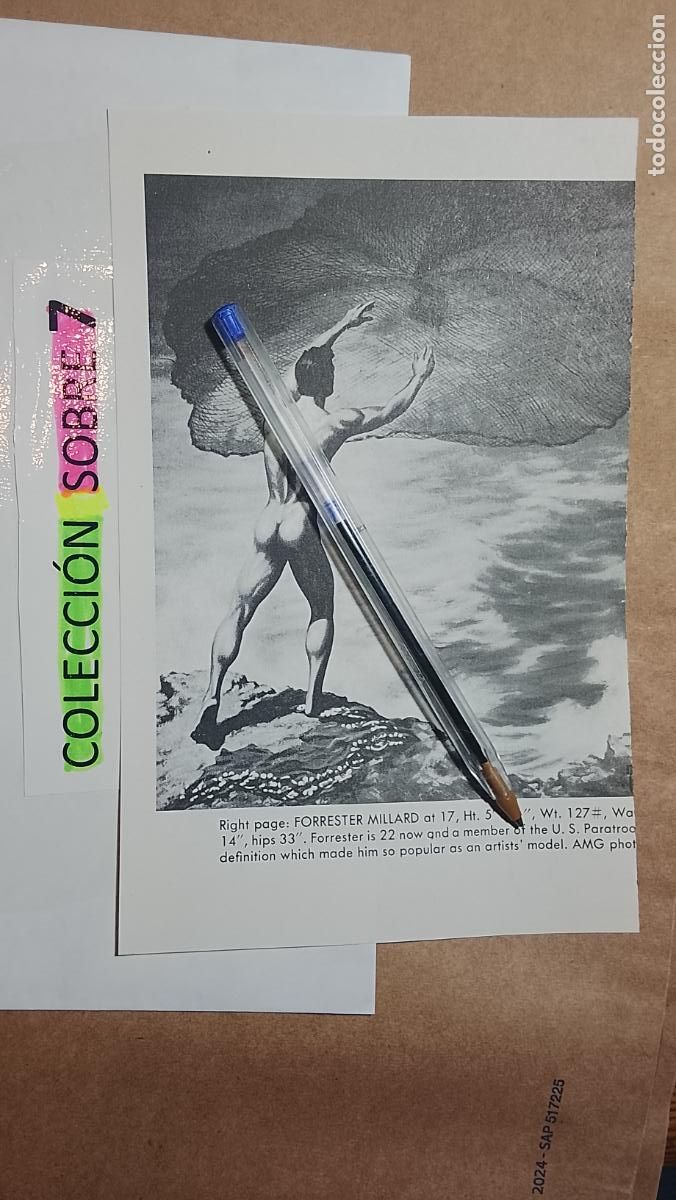 Autres: hoja tematica gay artistica fotografica o comic hombre erotico desnudos culturismo homo sexo EROTICA