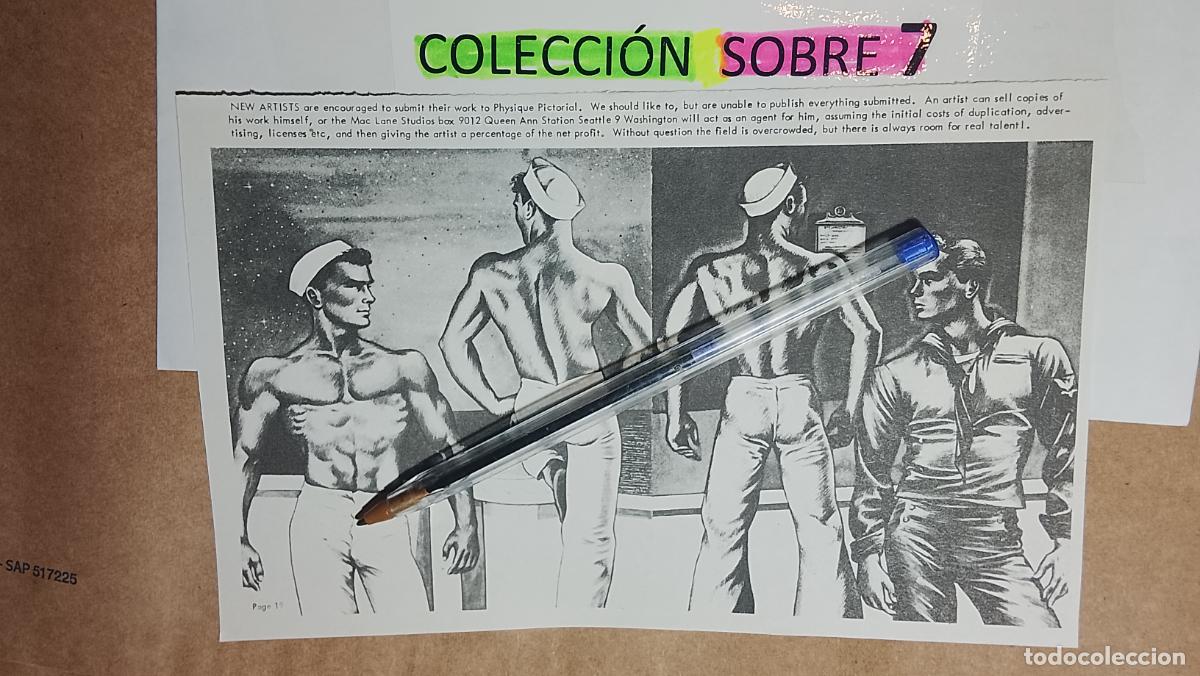 Autres: hoja tematica gay artistica fotografica o comic hombre erotico desnudos culturismo homo sexo EROTICA