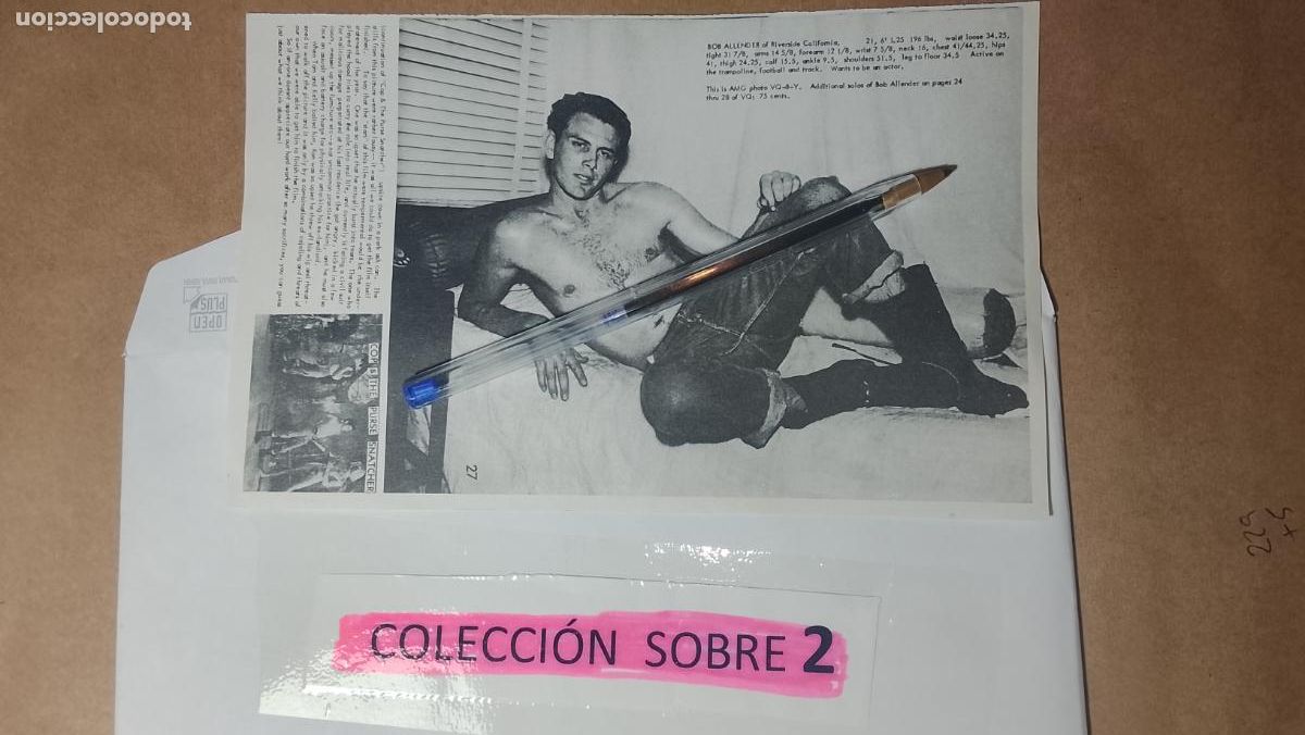 Autres: hoja tematica gay artistica fotografica o comic hombre erotico desnudos culturismo homo sexo EROTICA