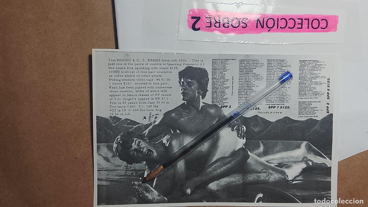 Autres: hoja tematica gay artistica fotografica o comic hombre erotico desnudos culturismo homo sexo EROTICA